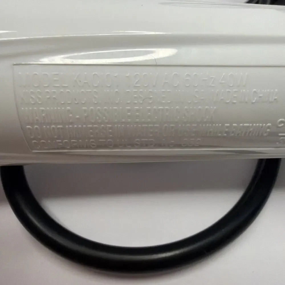 KISS Instawave White Curler Automatic Ceramic Curling Iron‎ 1 in. Model KACI01